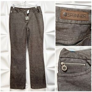 NWT Spanner Womens Sz 6 Brown Velvet Corduroy Pants NEW